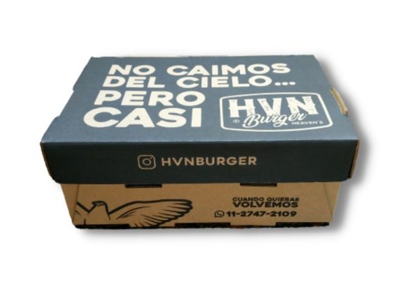 Caja para hamburgueserías impresa