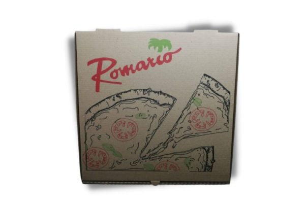 Caja para pizza impresa a 3 colores